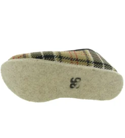 chaussons et pantoufles - Charentaise - femme - Textile - Beige - Rondinaud