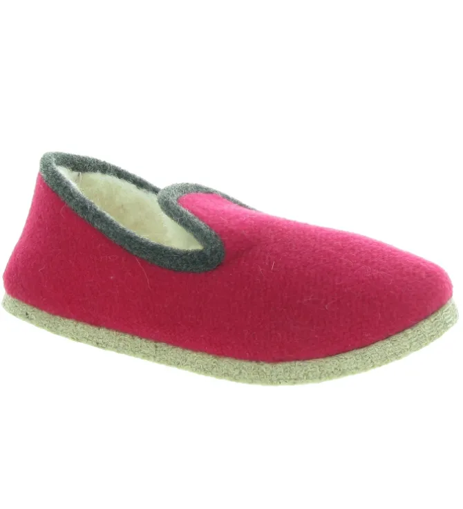 chaussons et pantoufles - Charentaise - femme - Textile - Rose - Rondinaud