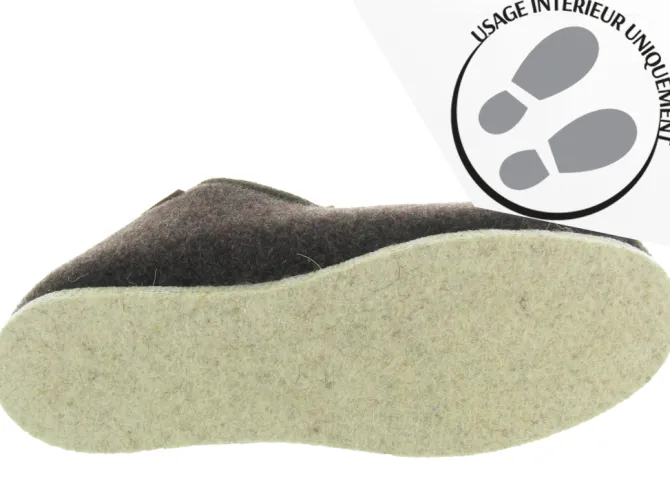 chaussons et pantoufles - Charentaises - homme - Synthétique - Marron - La maison de l espadrille