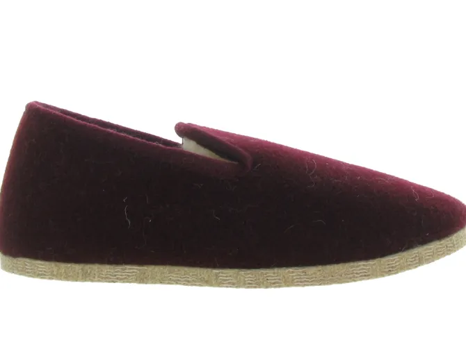chaussons et pantoufles - Charentaises - homme - Synthétique - Bordeaux - La maison de l espadrille