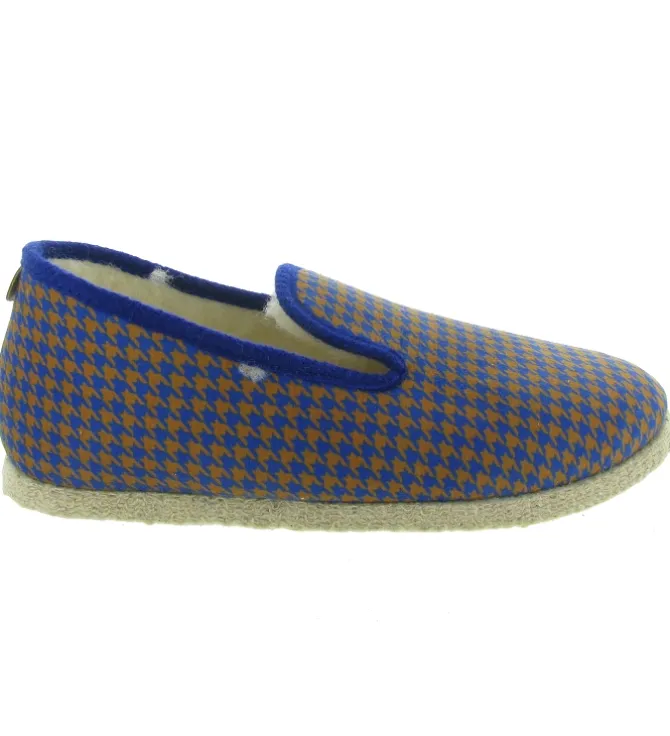 chaussons et pantoufles - Charentaises - homme - Synthétique - Bleu Marine - Chausse mouton