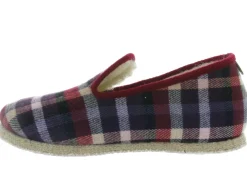chaussons et pantoufles - Charentaises - homme - Synthétique - Rouge - Chausse mouton