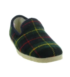 chaussons et pantoufles - Charentaises - homme - Synthétique - Vert - Chiceasy