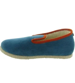 chaussons et pantoufles - Charentaises - homme - Synthétique - Bleu - Chausse mouton