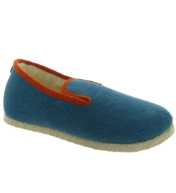 chaussons et pantoufles - Charentaises - homme - Synthétique - Bleu - Chausse mouton