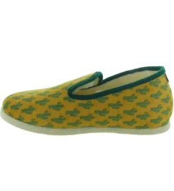 chaussons et pantoufles - Charentaises - homme - Synthétique - Jaune - Chausse mouton