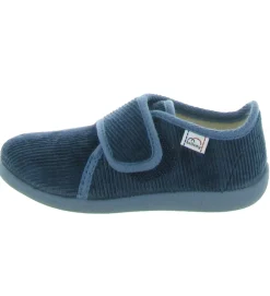 chaussons et pantoufles - - junior garcon - Cuir - Bleu - Bellamy