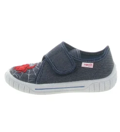 chaussons et pantoufles - - junior garcon - Toile - Gris - Superfit