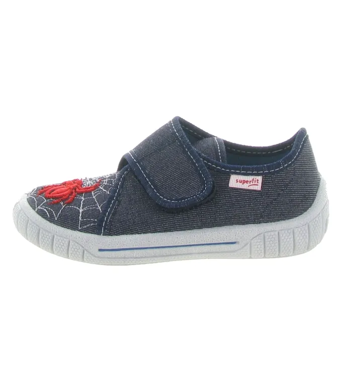 chaussons et pantoufles - - junior garcon - Toile - Gris - Superfit
