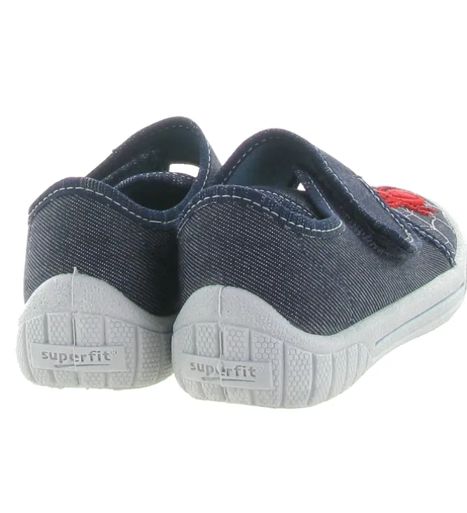 chaussons et pantoufles - - junior garcon - Toile - Gris - Superfit