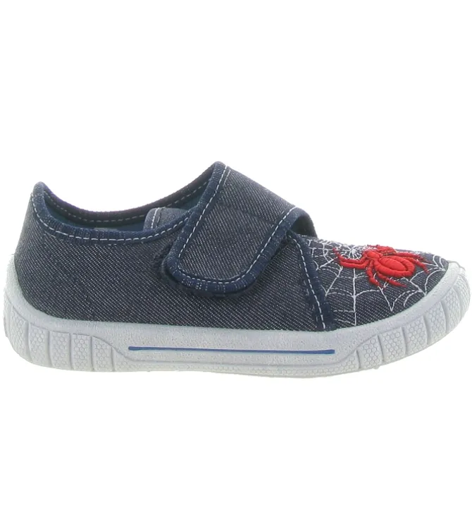 chaussons et pantoufles - - junior garcon - Toile - Gris - Superfit