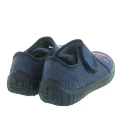 chaussons et pantoufles - - junior garcon - Toile - Bleu - Superfit