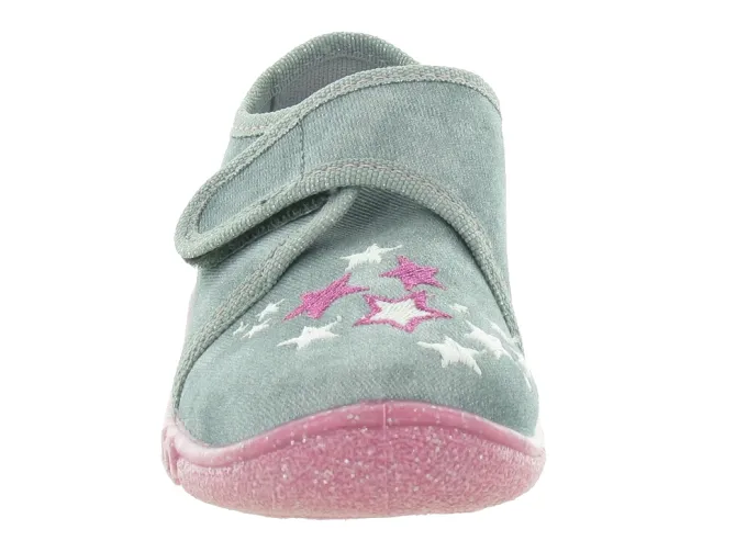 chaussons et pantoufles - - junior fille - Toile - Gris - Superfit