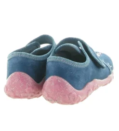 chaussons et pantoufles - - junior fille - Toile - Bleu - Superfit