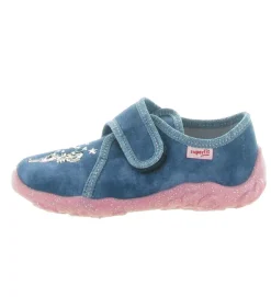chaussons et pantoufles - - junior fille - Toile - Bleu - Superfit