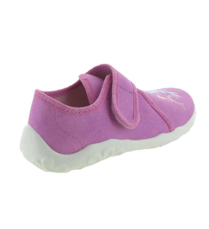 chaussons et pantoufles - - junior fille - Toile - Rose - Superfit