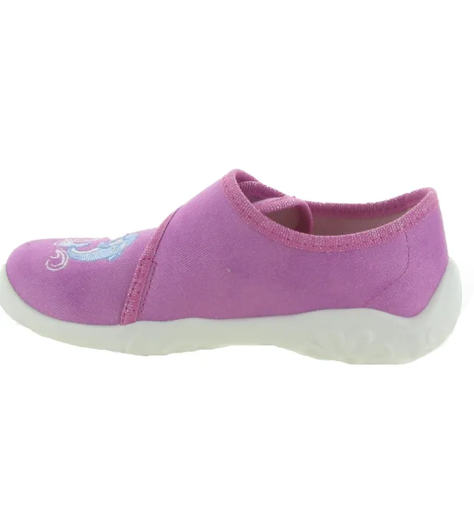 chaussons et pantoufles - - junior fille - Toile - Rose - Superfit