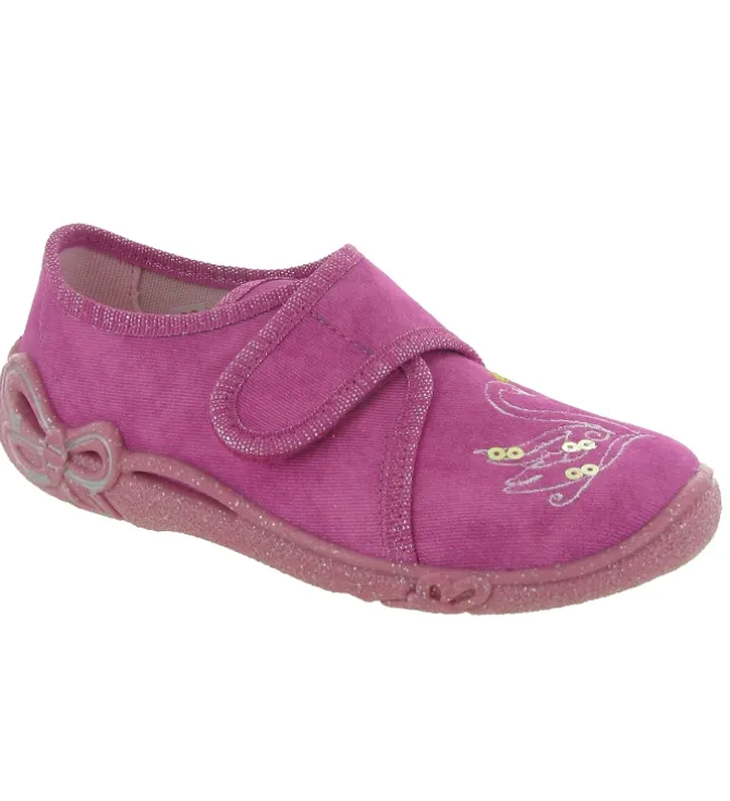 chaussons et pantoufles - - junior fille - Toile - Rose - Superfit