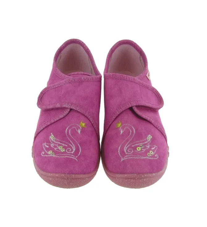 chaussons et pantoufles - - junior fille - Toile - Rose - Superfit