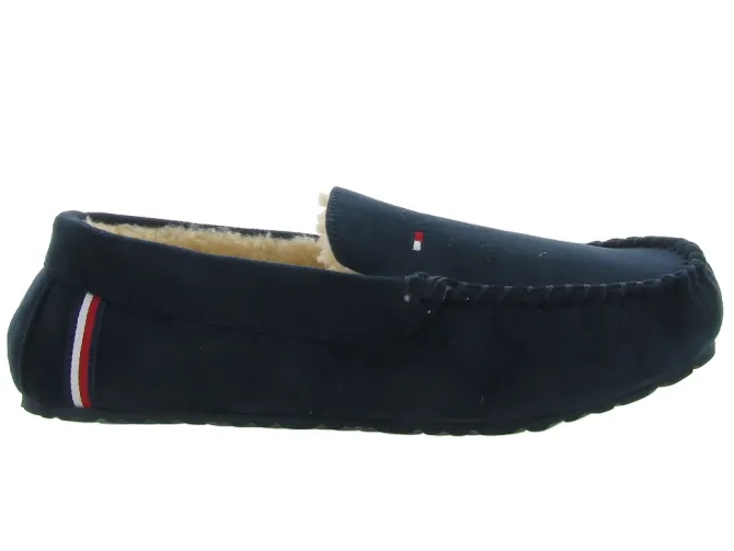chaussons et pantoufles - Mocassins - homme - Synthétique - Bleu Marine - Tommy hilfiger