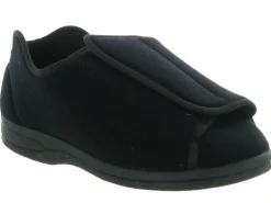 chaussons et pantoufles - Montant - femme - Toile - Noir - Fargeot