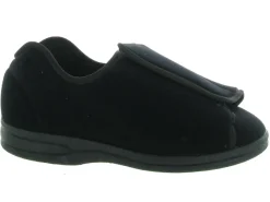 chaussons et pantoufles - Montant - femme - Toile - Noir - Fargeot