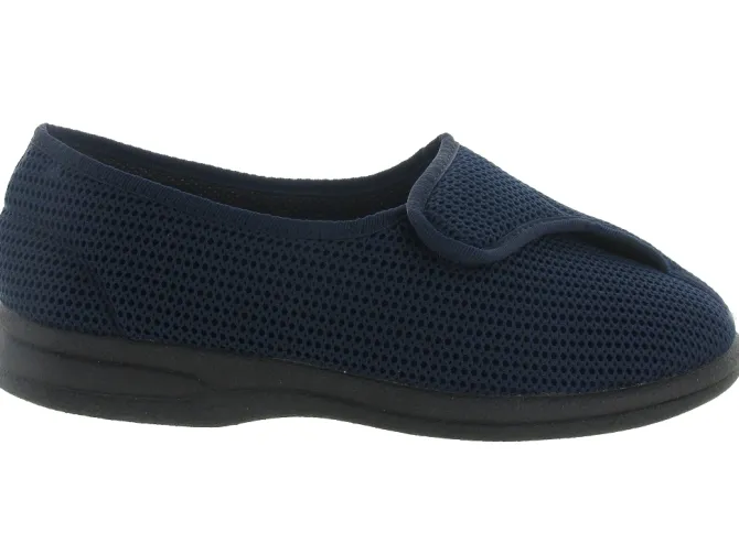 chaussons et pantoufles - Montant - homme - Toile - Bleu - Fargeot