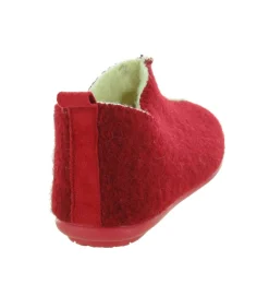 chaussons et pantoufles - Montant - femme - Feutrine - Rouge - Maison armando