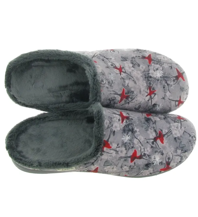 chaussons et pantoufles - Mules Sabots - femme - Synthétique - Gris - La maison de l espadrille
