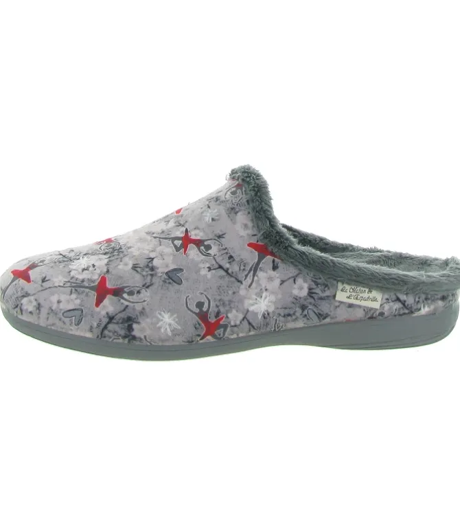 chaussons et pantoufles - Mules Sabots - femme - Synthétique - Gris - La maison de l espadrille