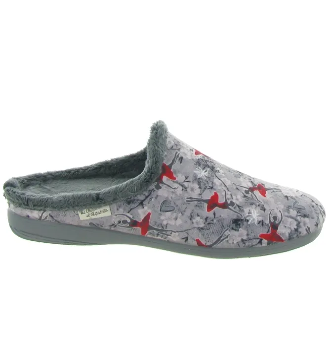 chaussons et pantoufles - Mules Sabots - femme - Synthétique - Gris - La maison de l espadrille