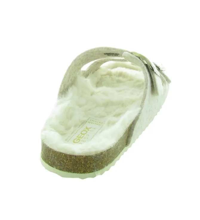chaussons et pantoufles - Mules Sabots - femme - Synthétique - Beige - Geox