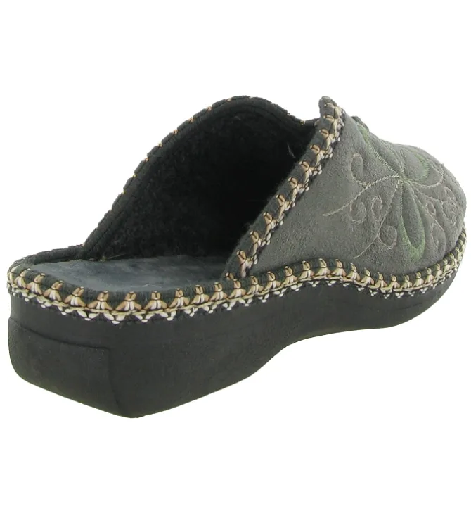 chaussons et pantoufles - Mules Sabots - femme - Toile - Kaki - La maison de l espadrille