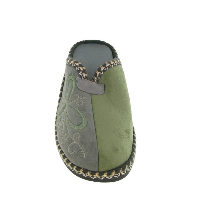 chaussons et pantoufles - Mules Sabots - femme - Toile - Kaki - La maison de l espadrille