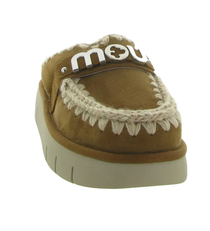 chaussons et pantoufles - Mules Sabots - femme - Nubuck - Chestnut - Mou