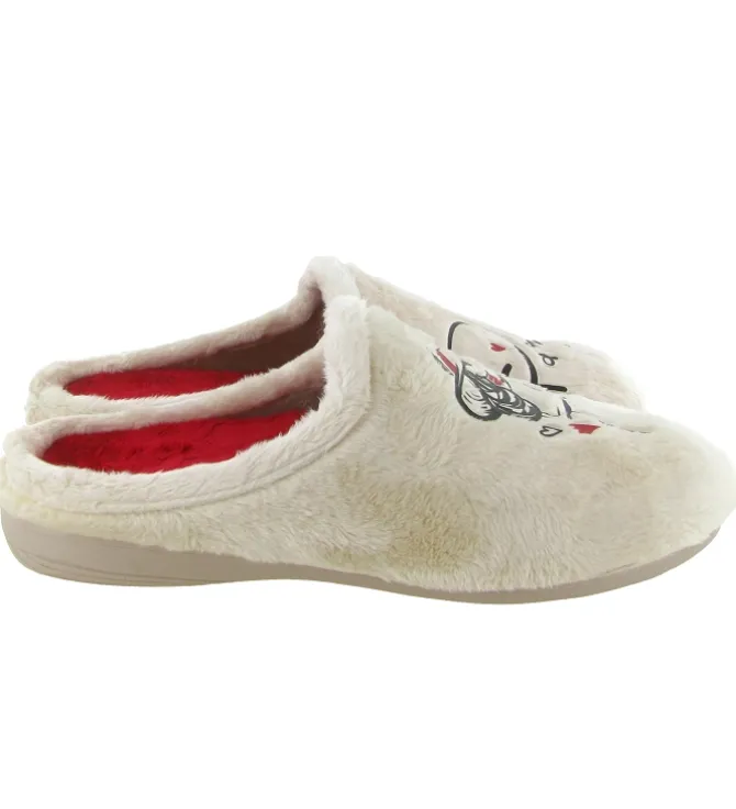 chaussons et pantoufles - Mules Sabots - femme - Synthétique - Crème - La maison de l espadrille