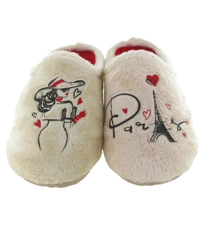 chaussons et pantoufles - Mules Sabots - femme - Synthétique - Crème - La maison de l espadrille