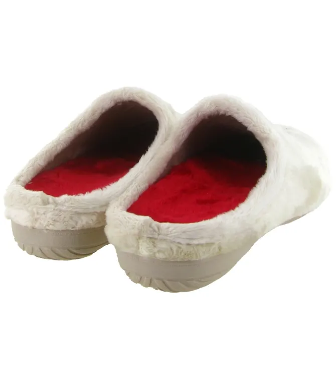 chaussons et pantoufles - Mules Sabots - femme - Synthétique - Crème - La maison de l espadrille
