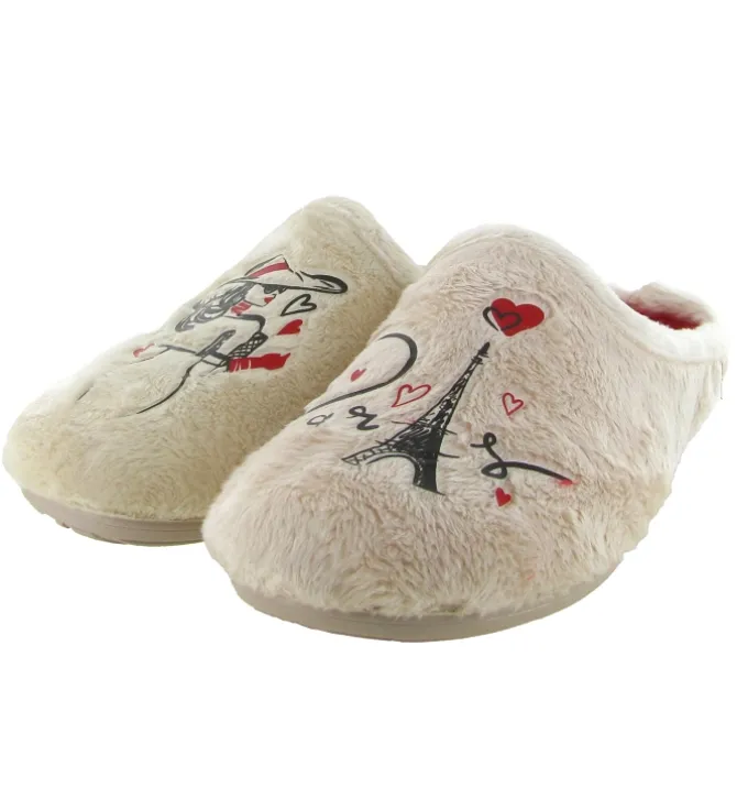 chaussons et pantoufles - Mules Sabots - femme - Synthétique - Crème - La maison de l espadrille
