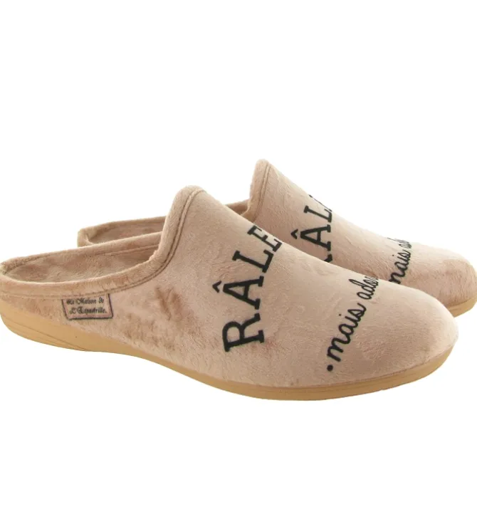 chaussons et pantoufles - Mules Sabots - femme - Synthétique - Beige - La maison de l espadrille
