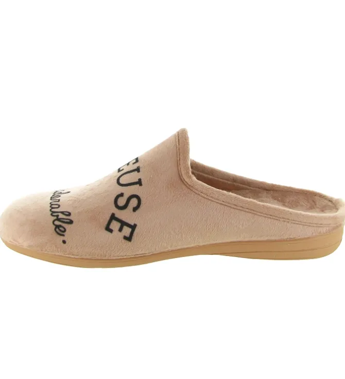 chaussons et pantoufles - Mules Sabots - femme - Synthétique - Beige - La maison de l espadrille