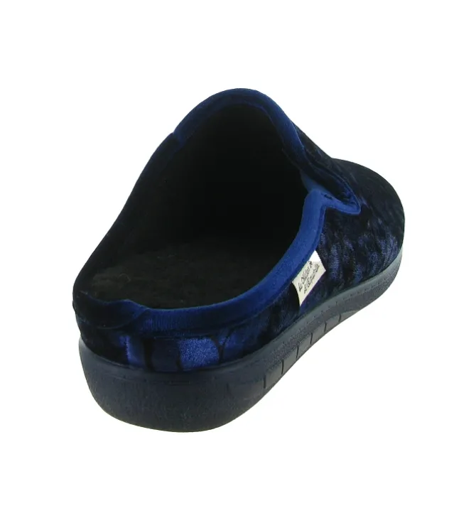 chaussons et pantoufles - Mules Sabots - femme - Synthétique - Bleu Marine - La maison de l espadrille