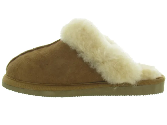 chaussons et pantoufles - Mules Sabots - femme - Nubuck - Chestnut - Shepherd of sweden ab