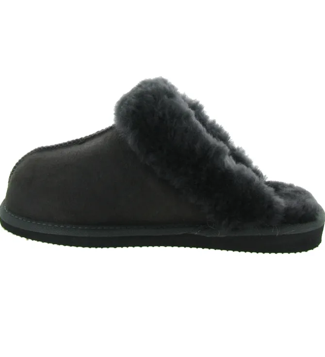 chaussons et pantoufles - Mules Sabots - femme - Nubuck - Noir - Shepherd of sweden ab