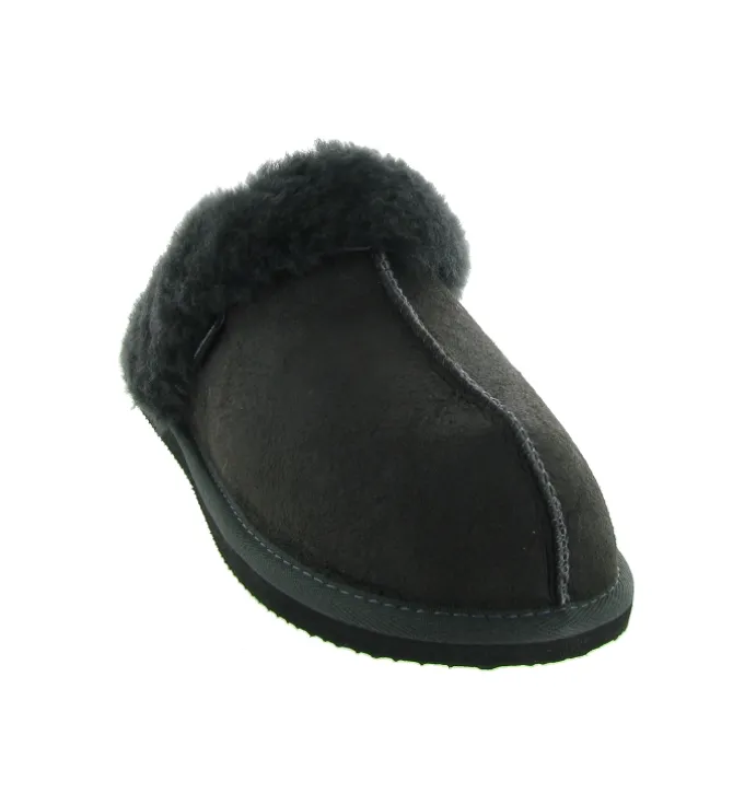 chaussons et pantoufles - Mules Sabots - femme - Nubuck - Noir - Shepherd of sweden ab