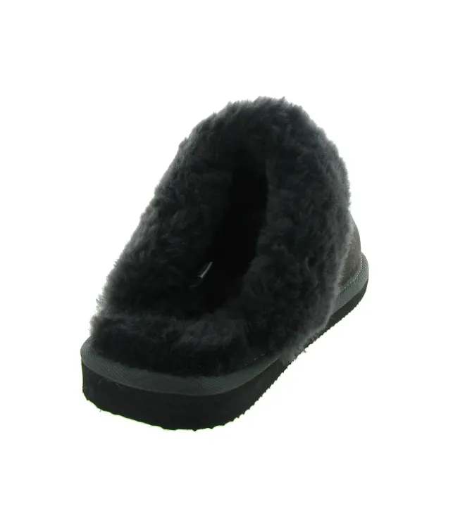chaussons et pantoufles - Mules Sabots - femme - Nubuck - Noir - Shepherd of sweden ab