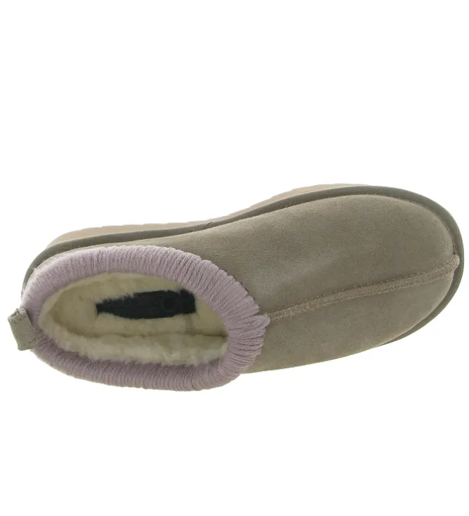 chaussons et pantoufles - Mules Sabots - femme - Nubuck - Taupe - Colors of california