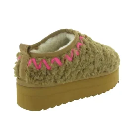 chaussons et pantoufles - Mules Sabots - femme - Synthétique - Chestnut - Colors of california