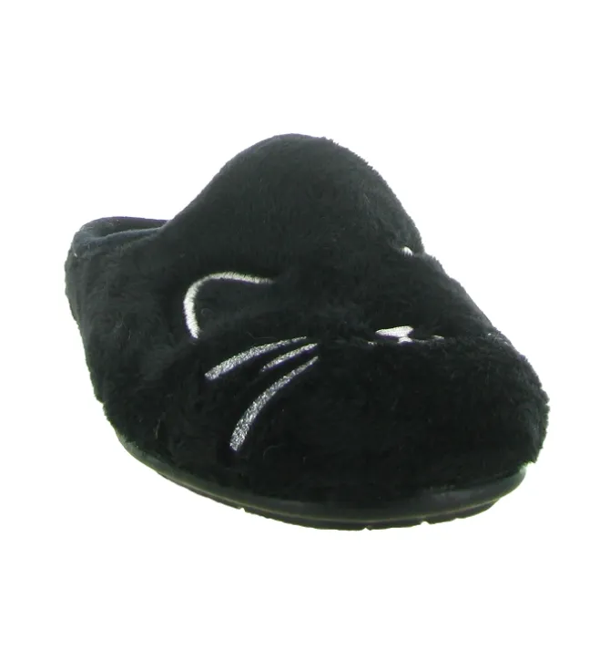 chaussons et pantoufles - Mules Sabots - femme - Toile - Noir - La maison de l espadrille