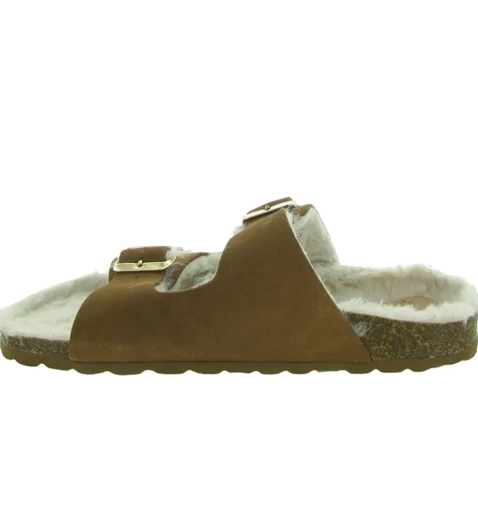 chaussons et pantoufles - Mules Sabots - femme - Nubuck - Marron - La maison de l espadrille